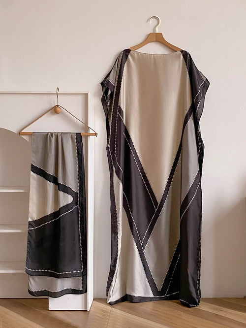 Robes africaines d'été à la mode pour femmes Soie imprimée élégante
