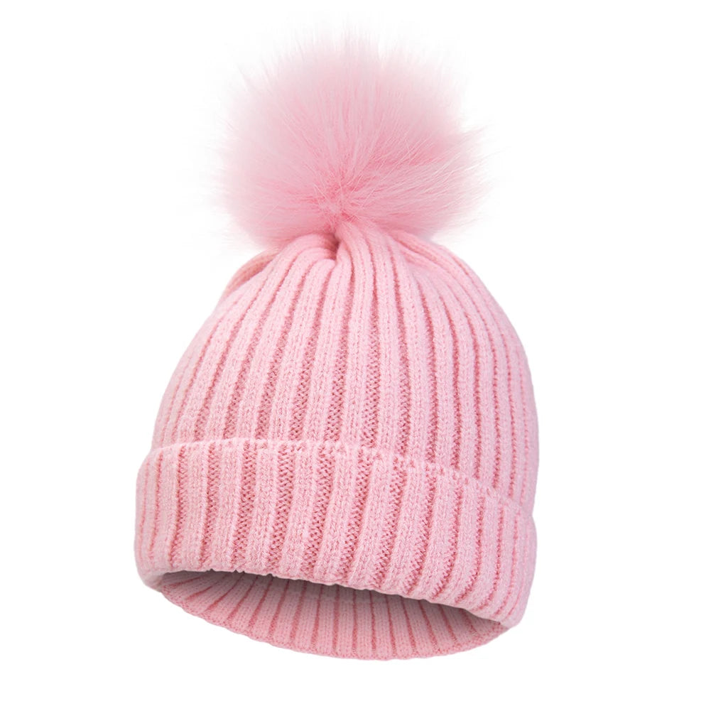 Bonnet Bébé Pompon Hiver