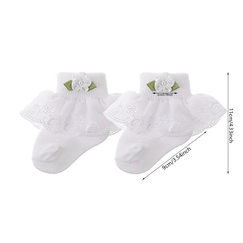 Chaussettes Princesse Bébé Fleurs