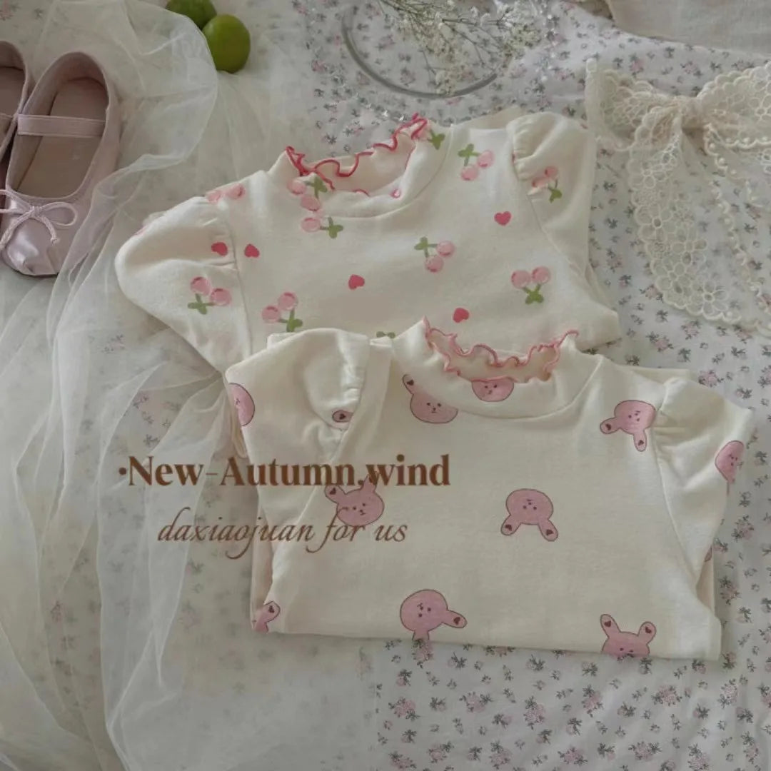 T-shirt Fille Manches Longues