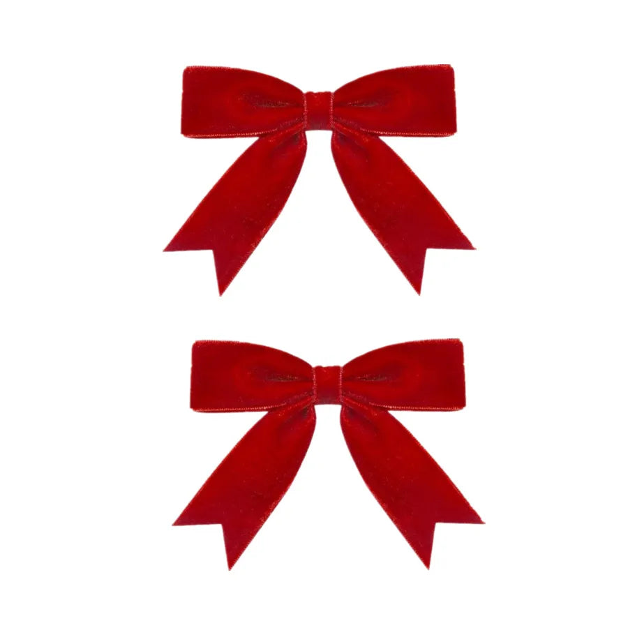 Barrettes Noël Nœud Velours