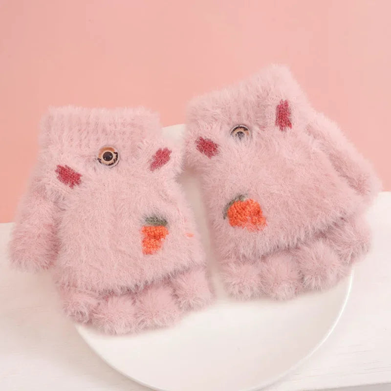 Mitaines Enfants Hiver Velours