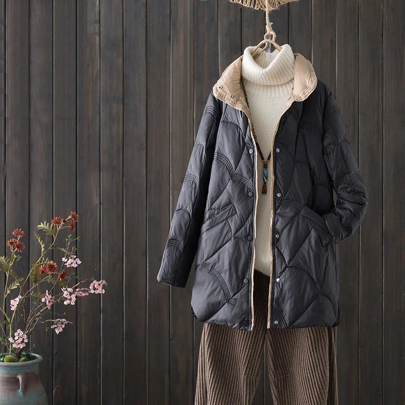 Doudoune Longue Femme Légère