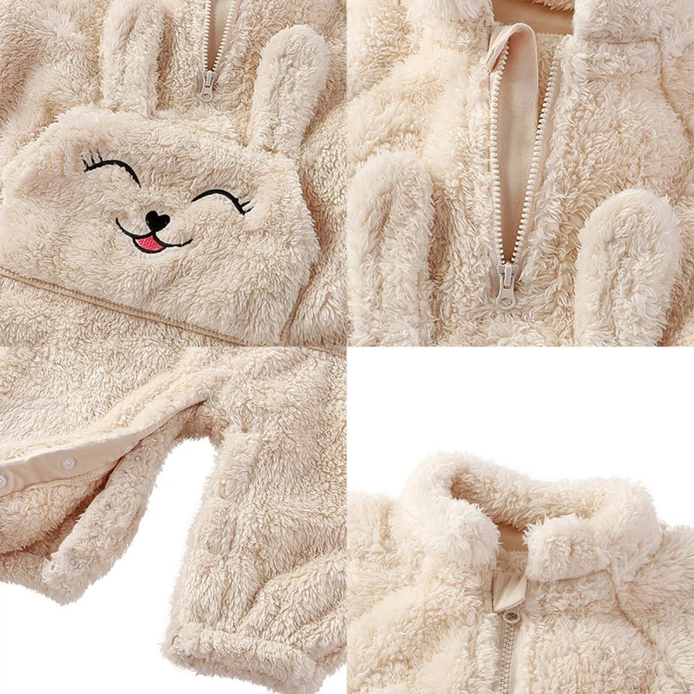 Combinaison Hiver Bébé 0-2 Ans en Polaire Douce