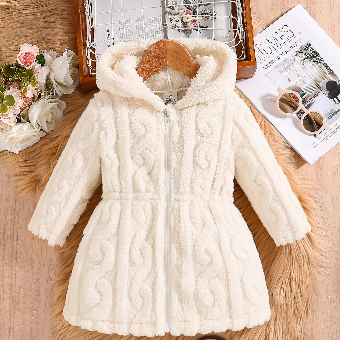 Manteau Velours Fille