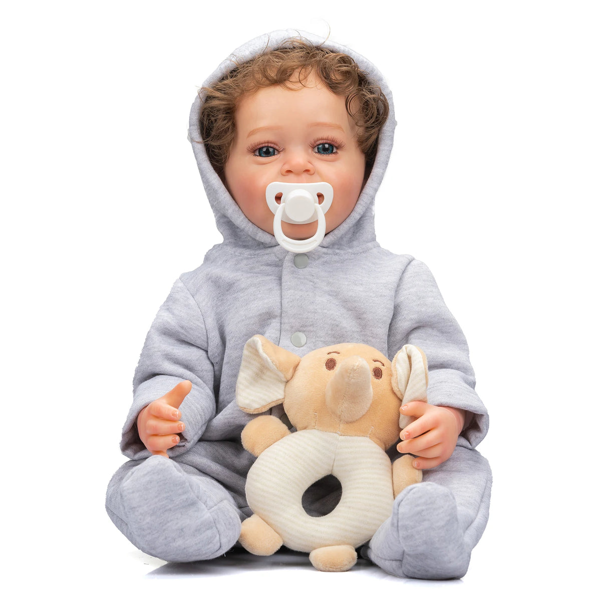 Poupée reborn réaliste en silicone – 55 cm