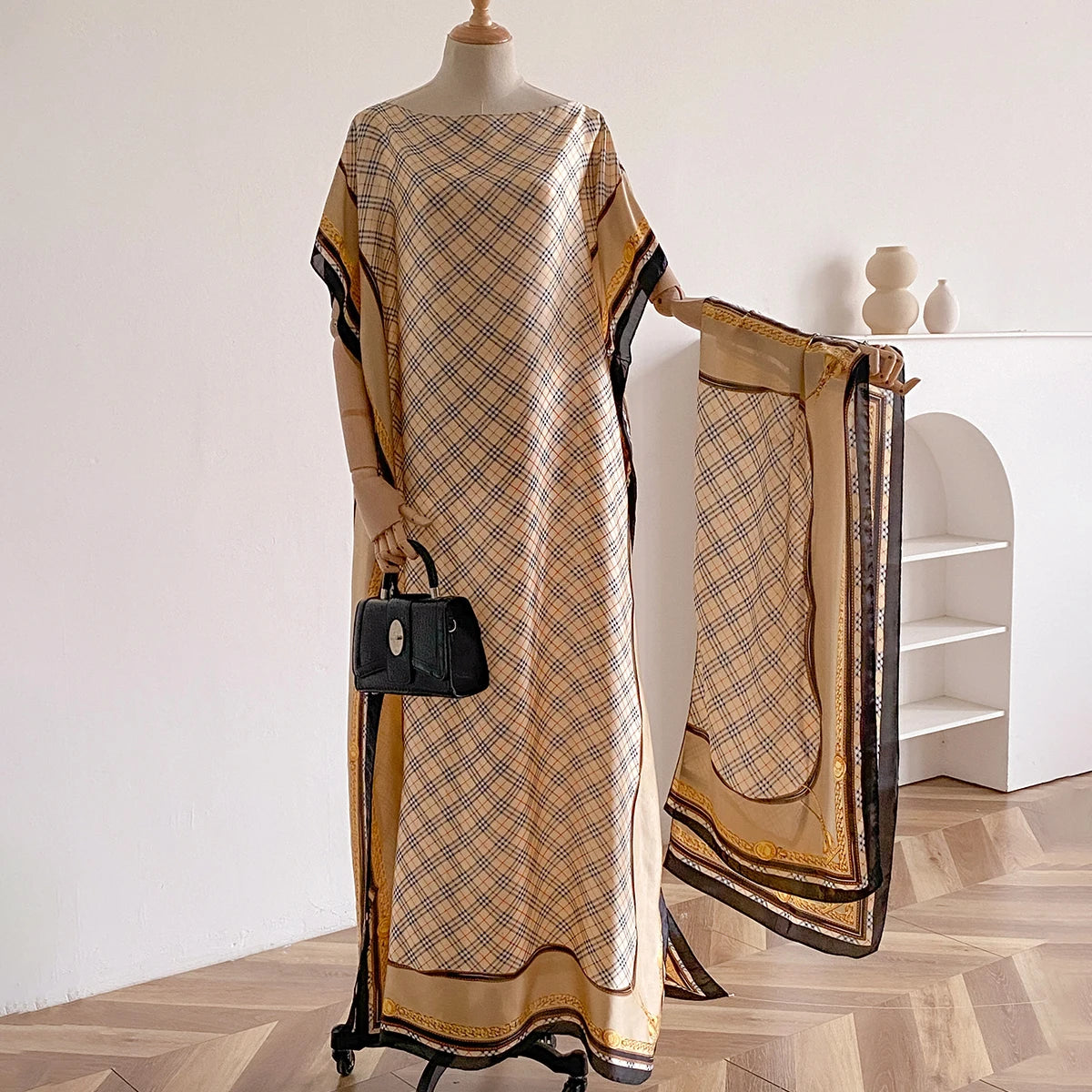 Robes africaines d'été à la mode pour femmes Soie imprimée élégante
