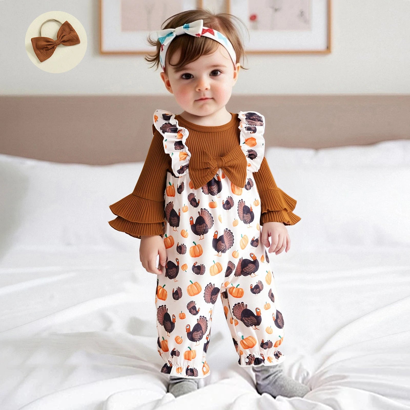 Combinaison Bébé Fille Citrouille