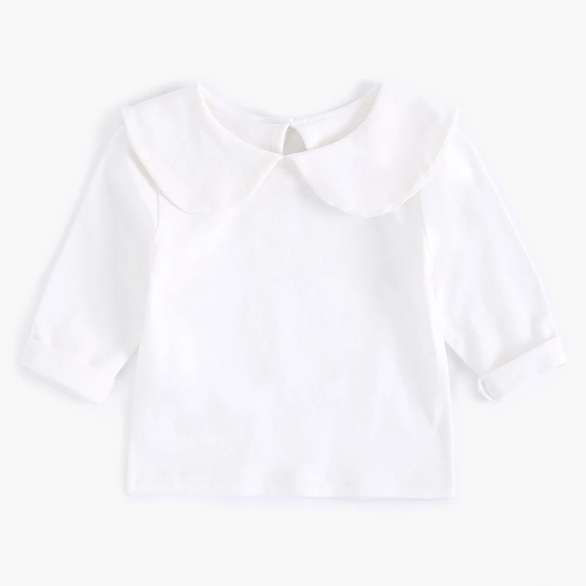 T-Shirt Bébé Fille Blanc Coton