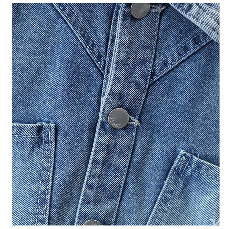 Veste Jean Fille Perles