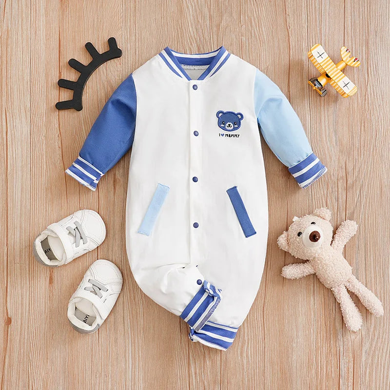 Rompers Bébé Ours Bleu