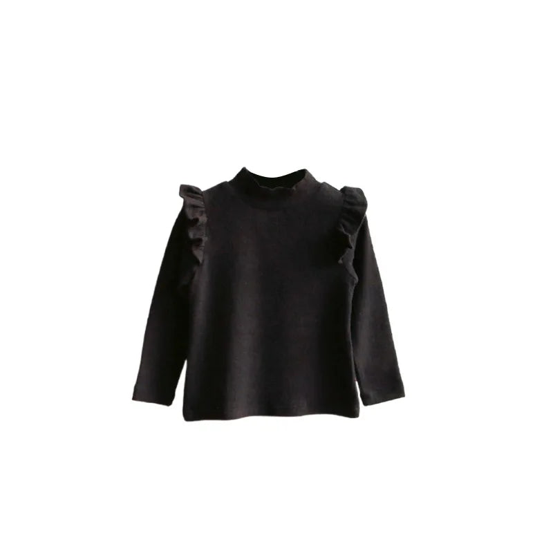 Top Velours Fille Élégant