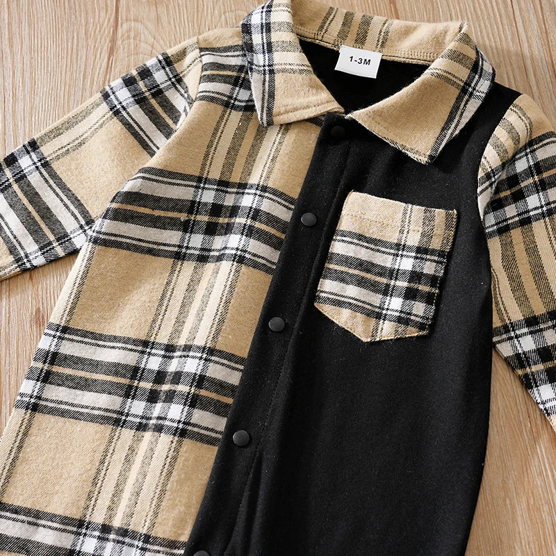 Combinaison Bébé Carreaux