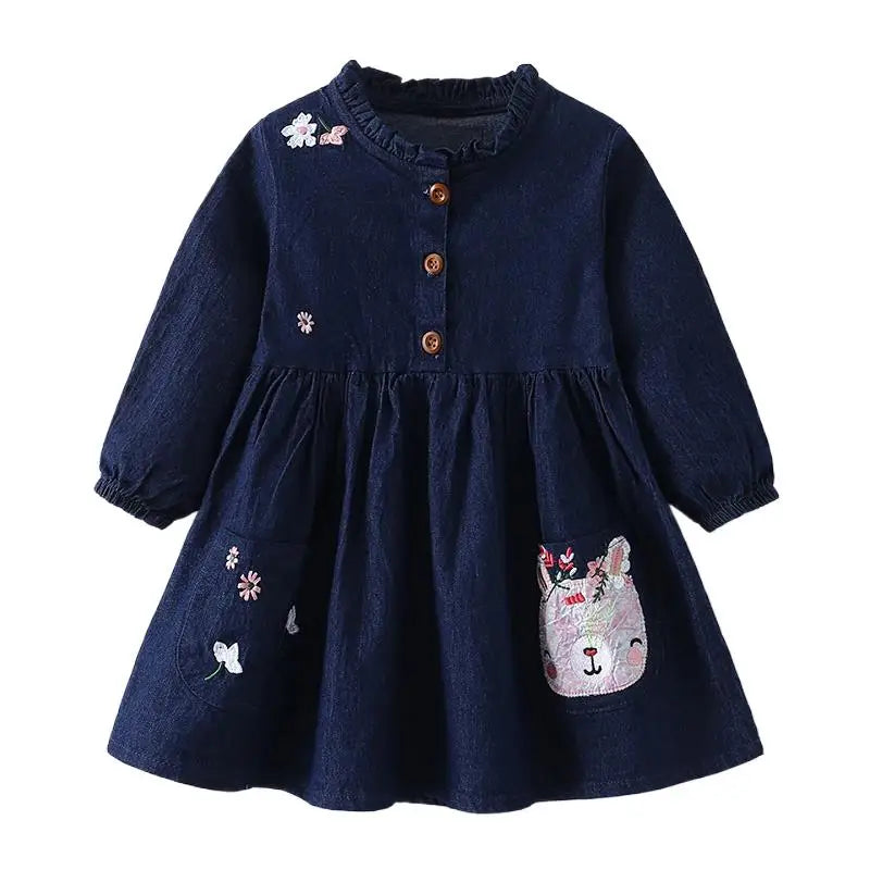 Robe Fille Denim Casual