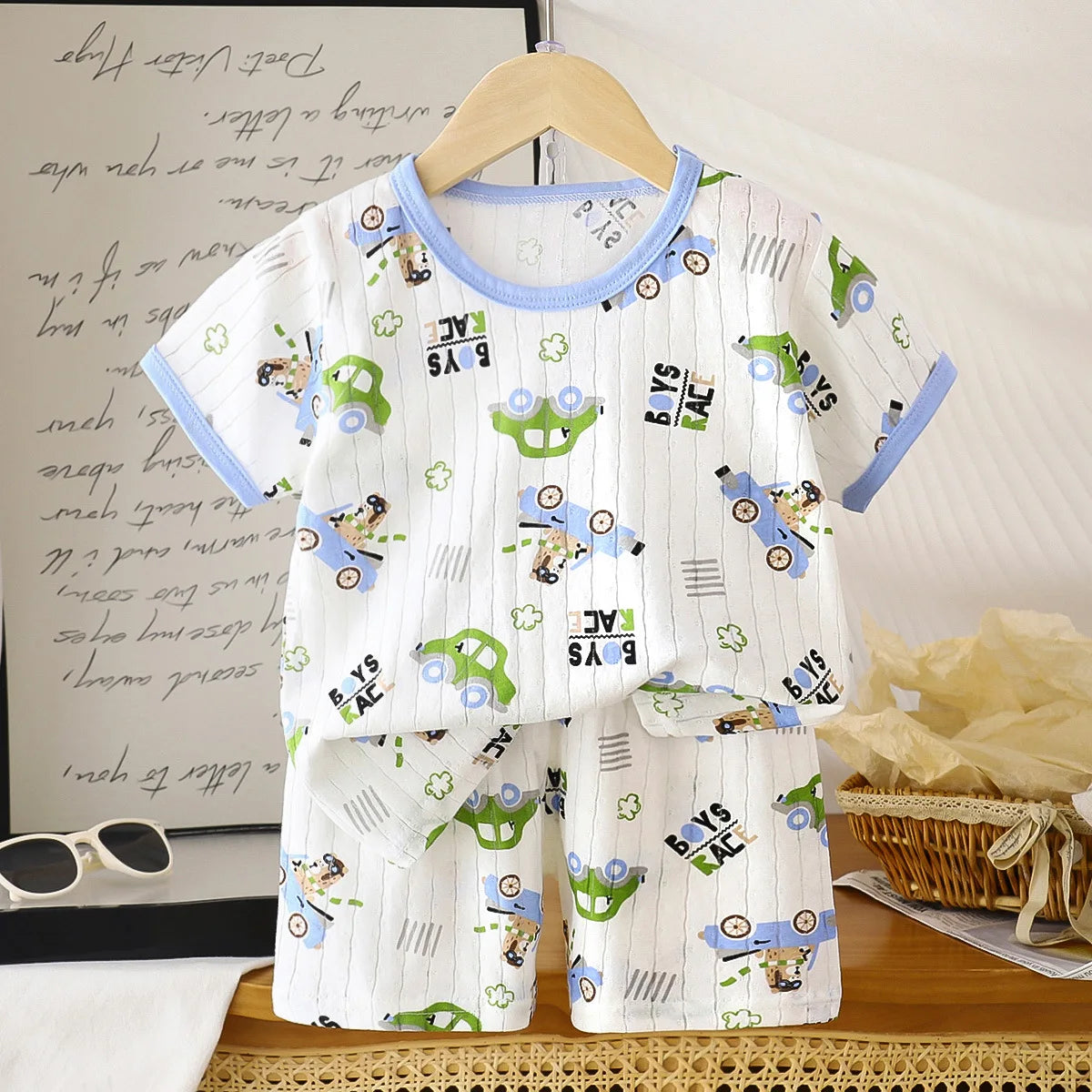 Ensemble Été Coton Lin Enfant