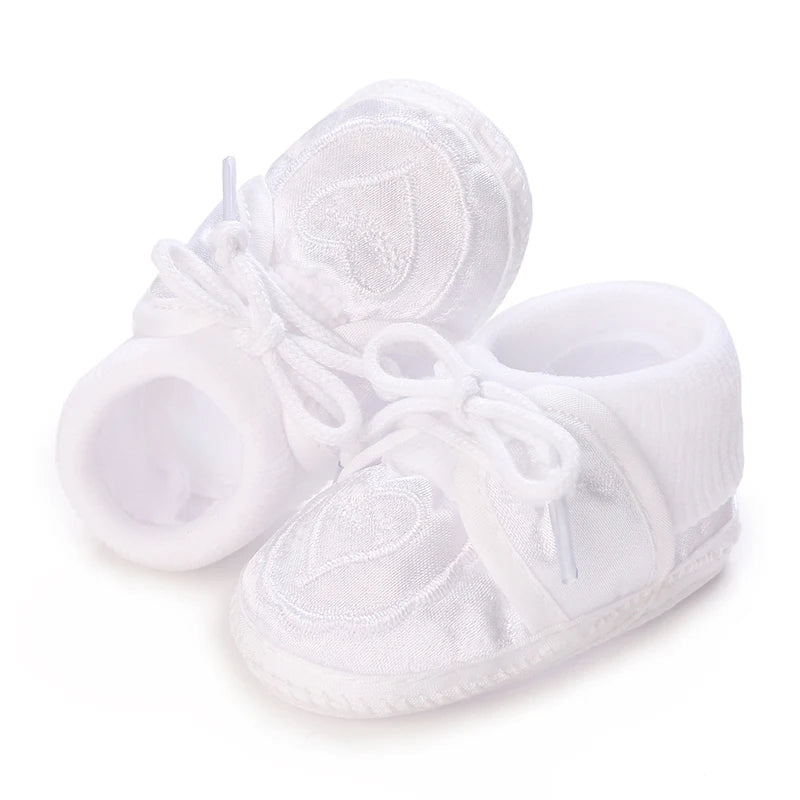 White Baptismal Shoes For Newborn Babies First Pair Of Baptismal Shoes