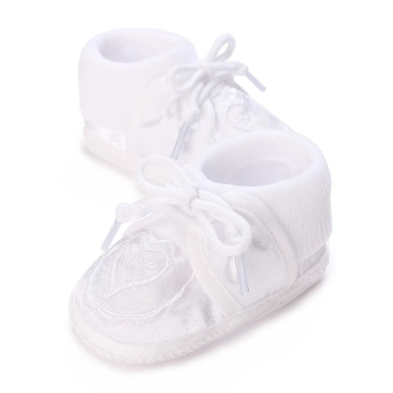 White Baptismal Shoes For Newborn Babies First Pair Of Baptismal Shoes