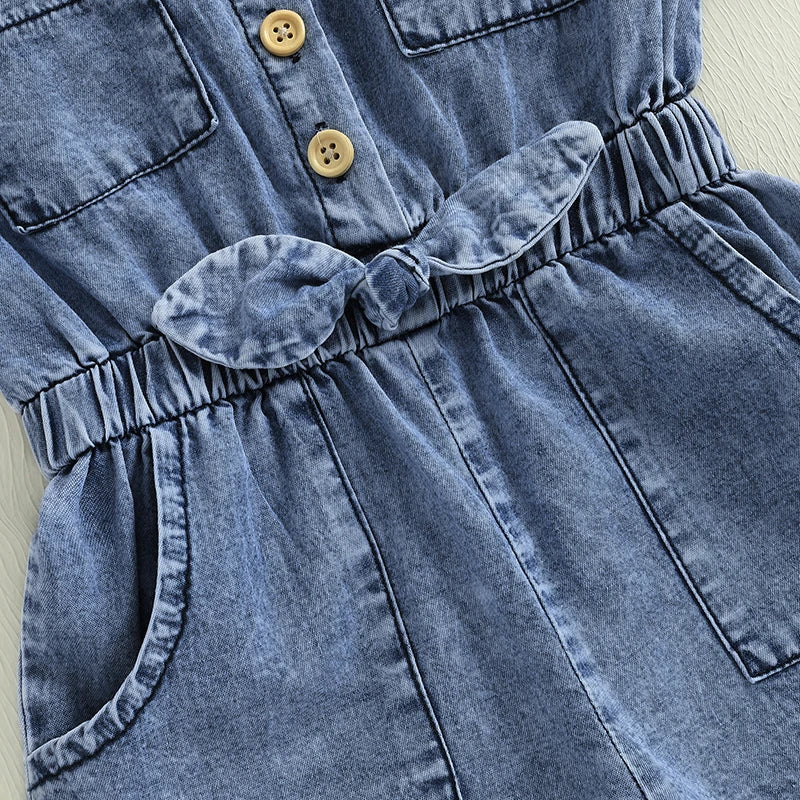 Salopette Bébé Fille Denim