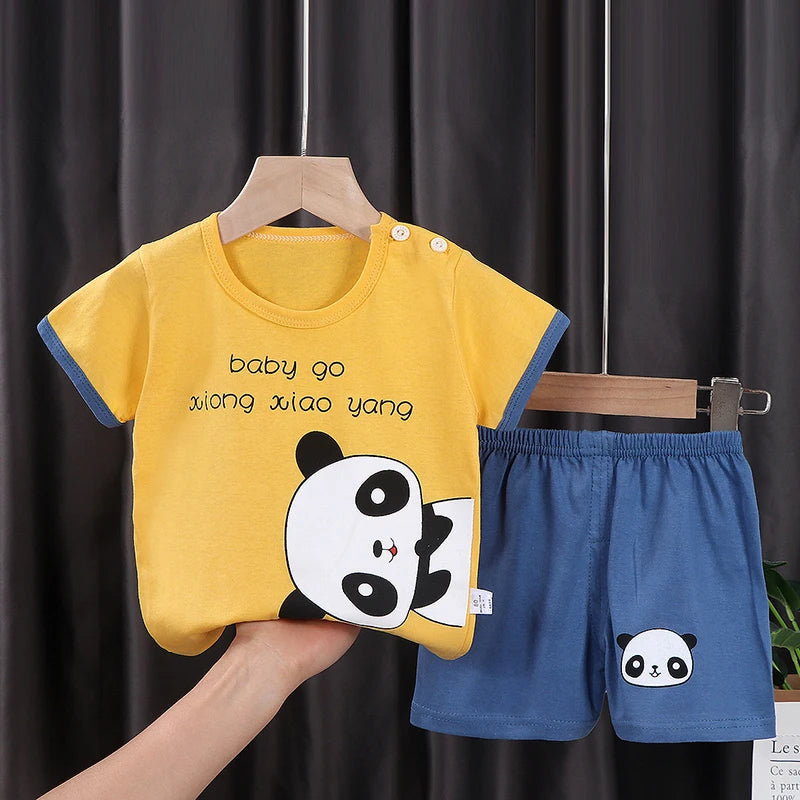 Ensemble Été Garçon Panda 2 Pièces (1-6 ans)