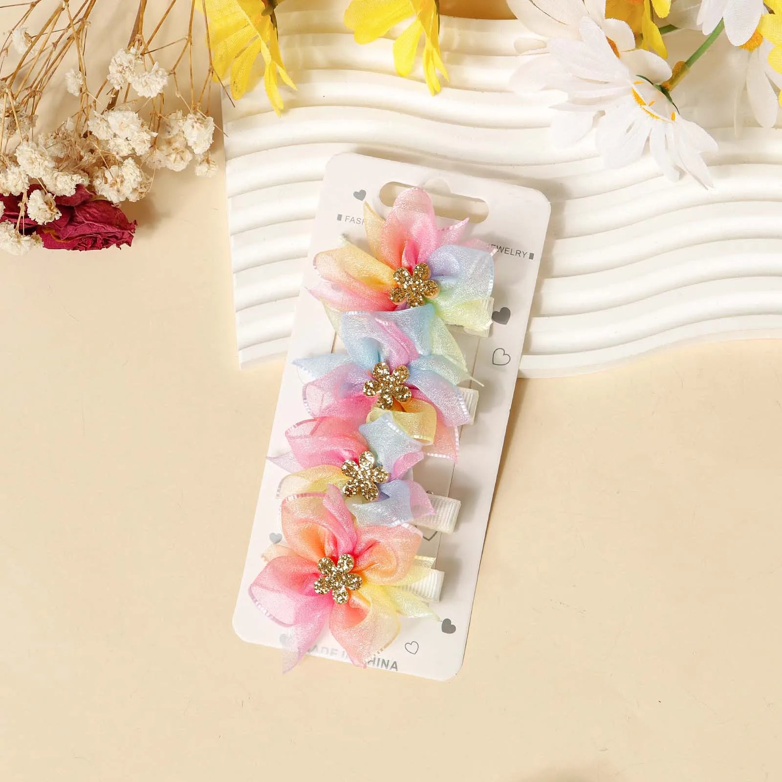 Barrettes Fleurs Bébé