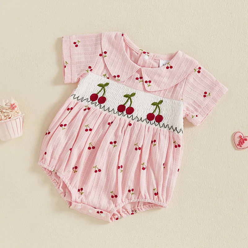 Barboteuse Été Bébé Cerises
