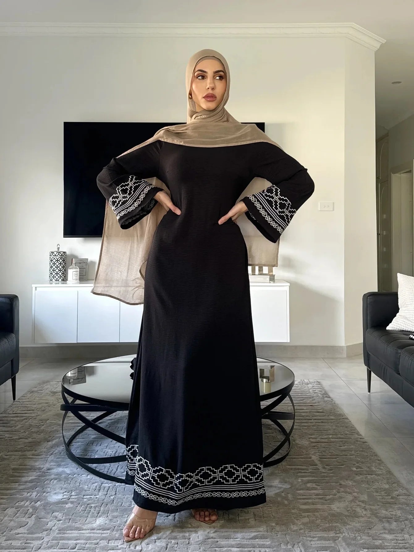 Abaya Femme Brodée Luxe