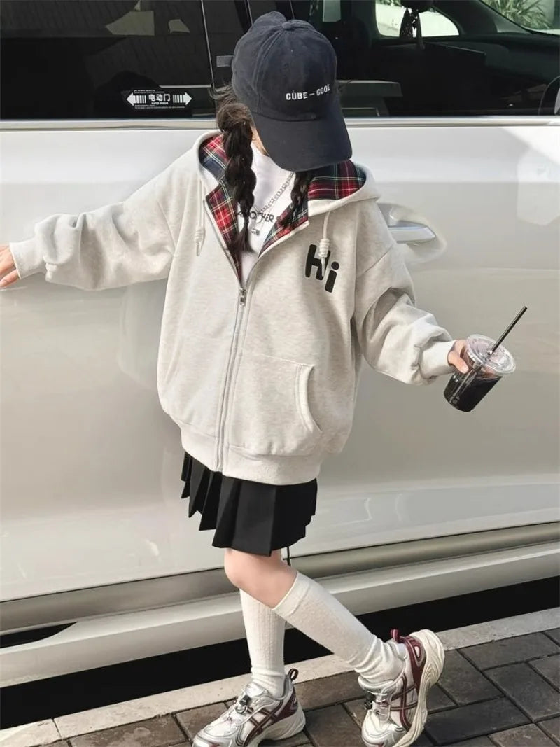 Sweat à Capuche Carreaux