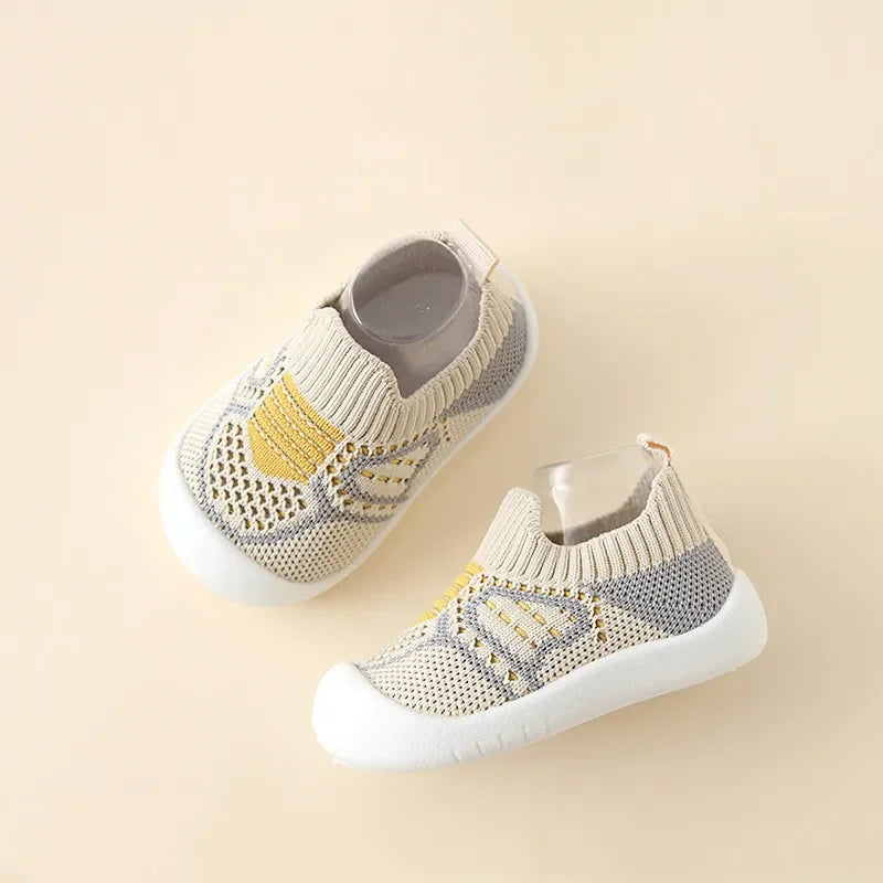 Chaussures-chaussettes bébé antidérapantes – semelle souple