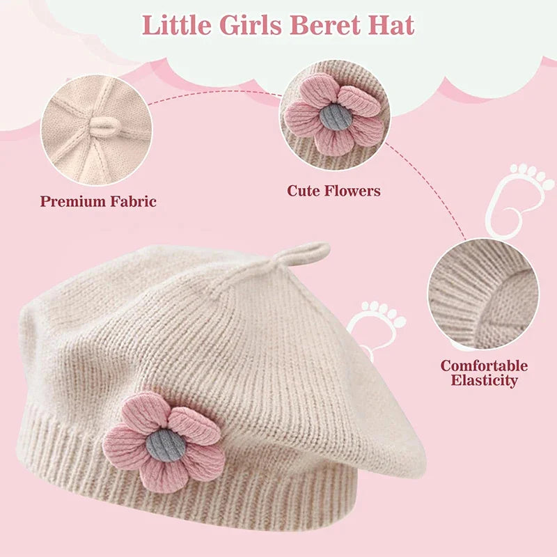 Béret Bébé Fille Tricot