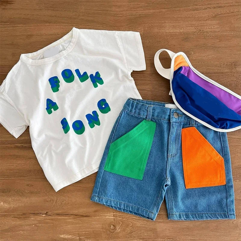 T-Shirt Bébé Coréen Été