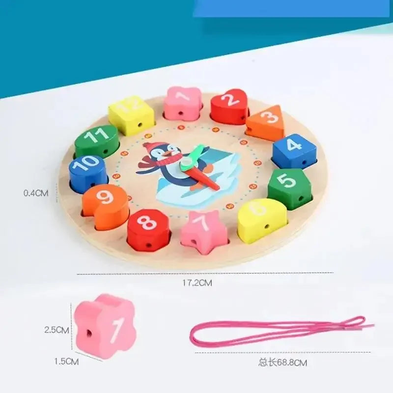 Puzzle Horloge Montessori Enfants