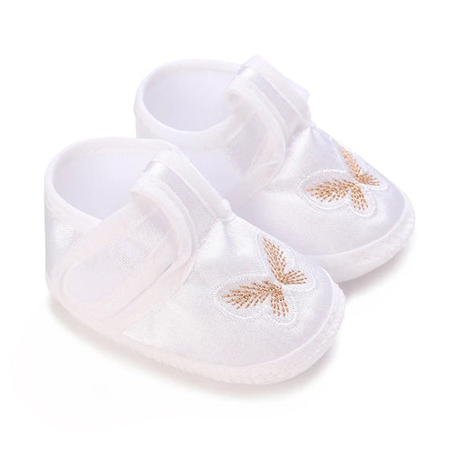 White Baptismal Shoes For Newborn Babies First Pair Of Baptismal Shoes