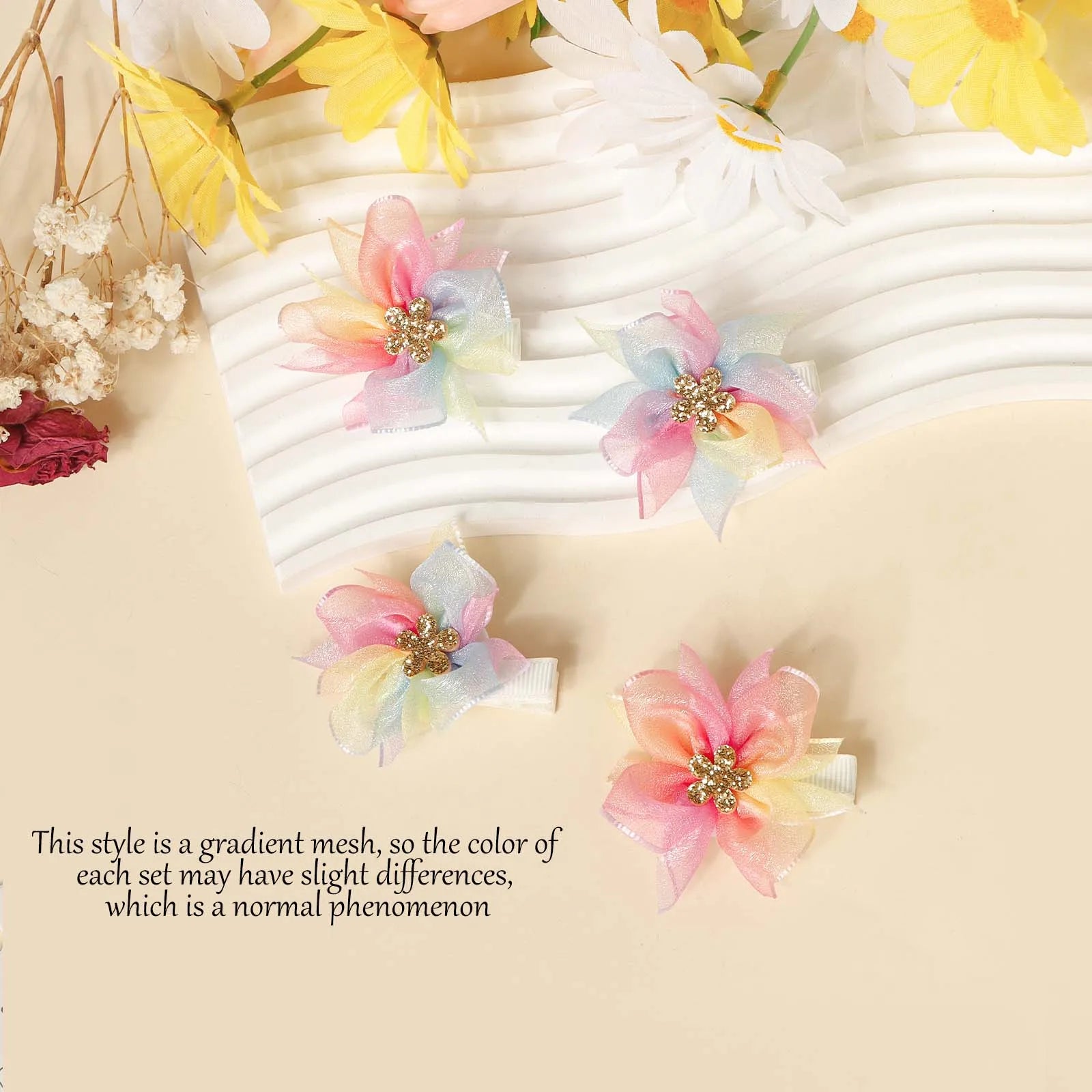 Barrettes Fleurs Bébé