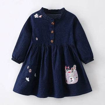 Robe Fille Denim Casual
