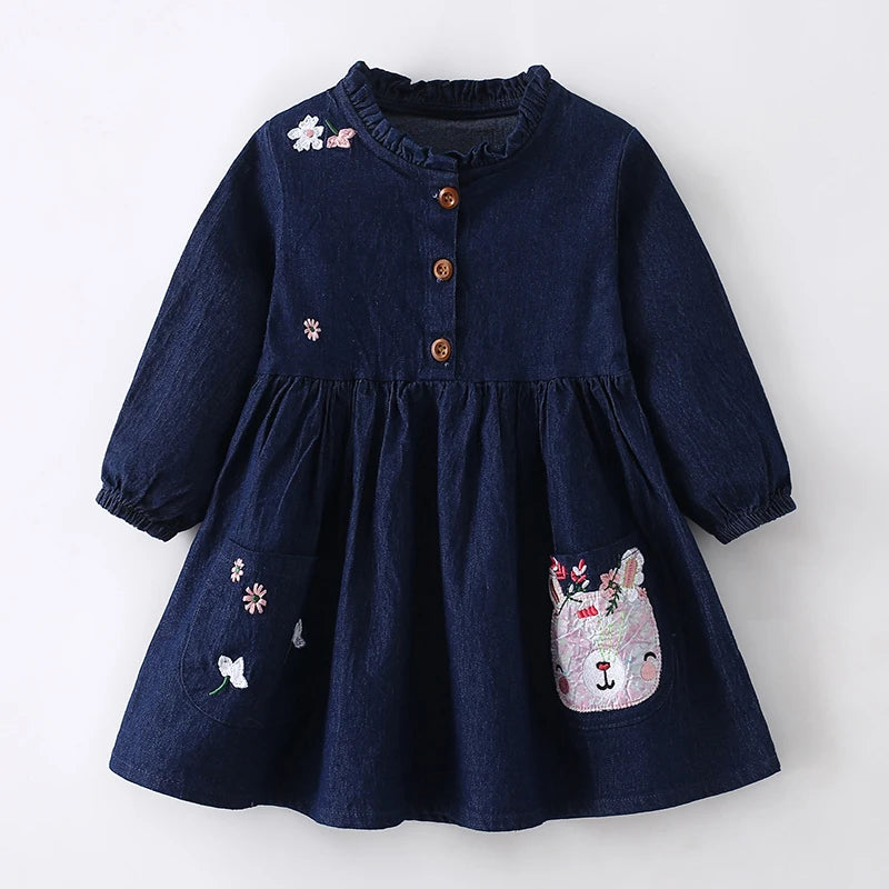 Robe Fille Denim Casual