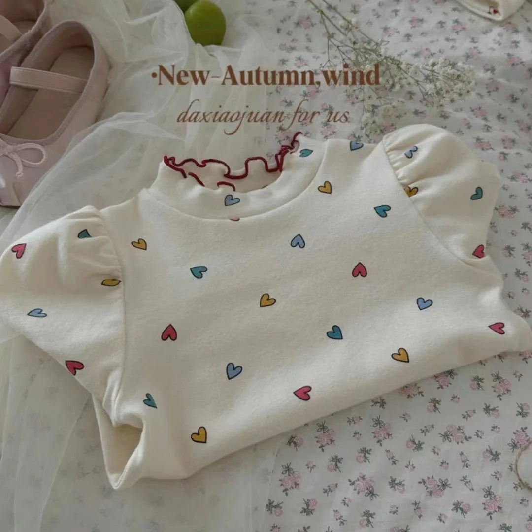 T-shirt Fille Manches Longues