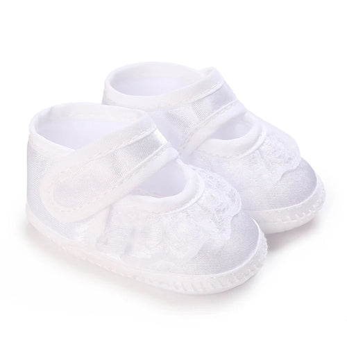 White Baptismal Shoes For Newborn Babies First Pair Of Baptismal Shoes