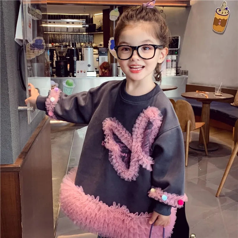 Robe Fille Patchwork Tulle