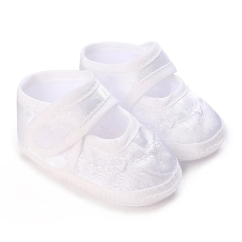 White Baptismal Shoes For Newborn Babies First Pair Of Baptismal Shoes