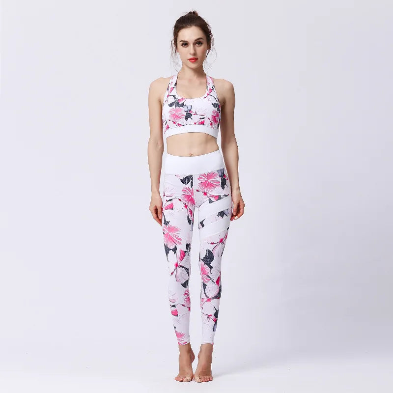 Ensemble Sport Femme Fleuri