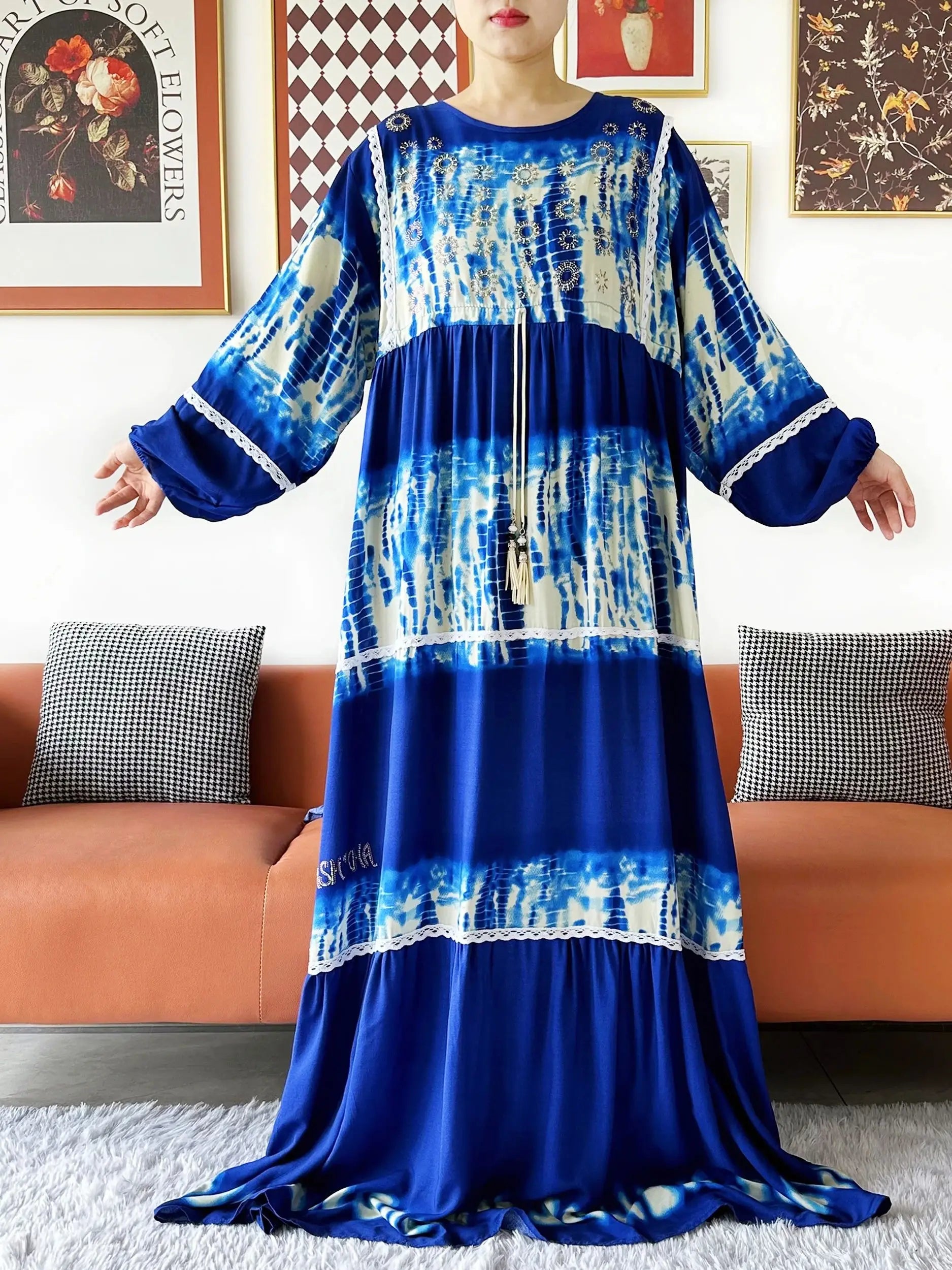 Abaya Femme Dubaï Longue Élégante