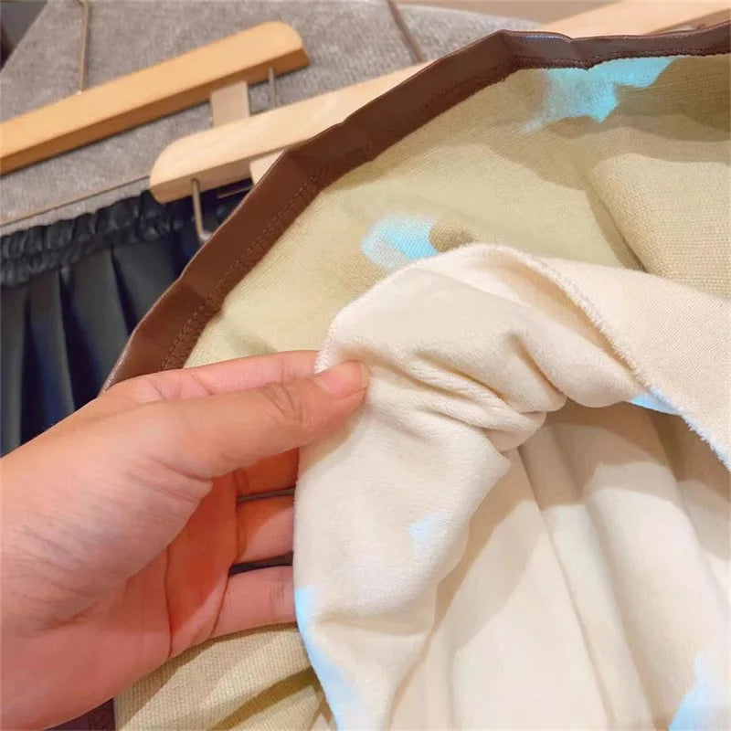 Jupe Similicuir Chaude Fille