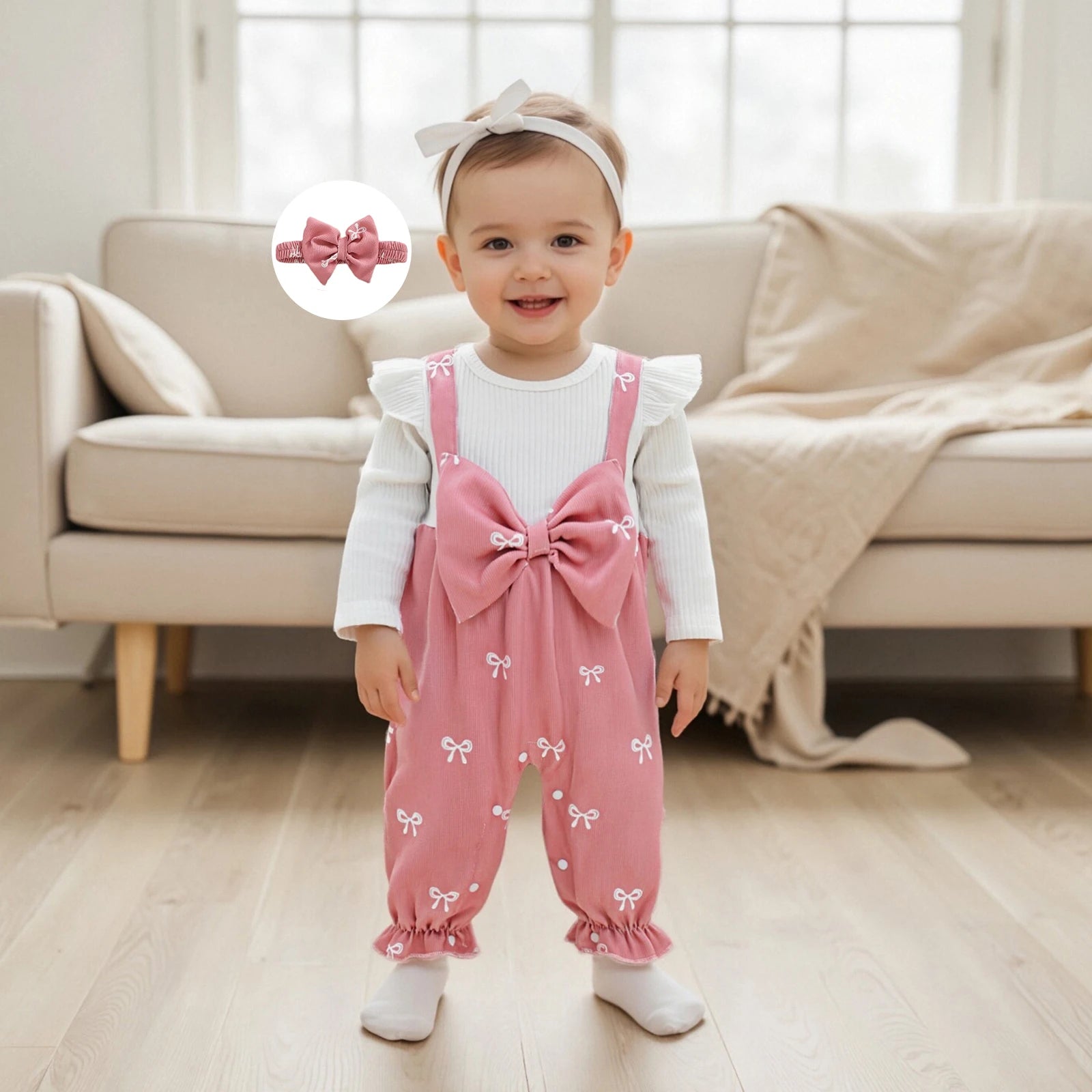 Combinaison Bébé Fille Nœud