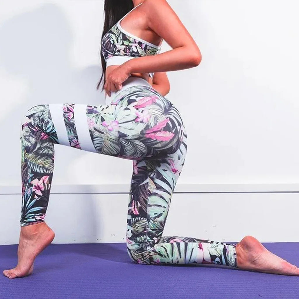 Ensemble Sport Femme Fleuri