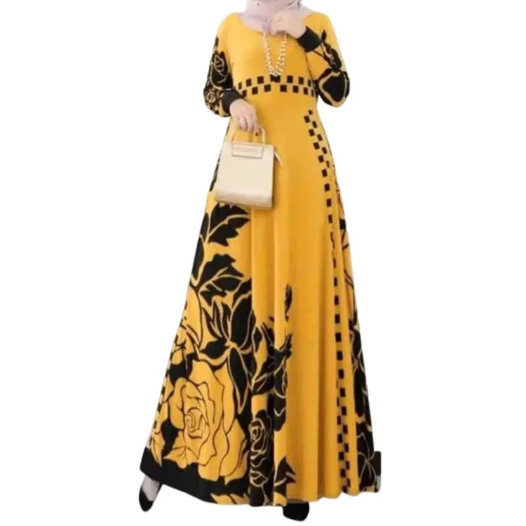 Abaya Femme Fleurie Élégante Modeste