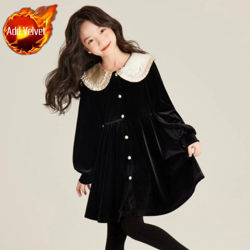 Robe Princesse Fille Velours