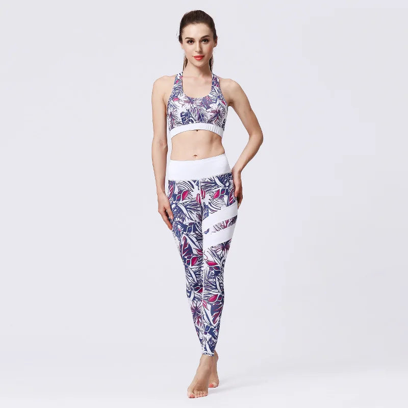 Ensemble Sport Femme Fleuri