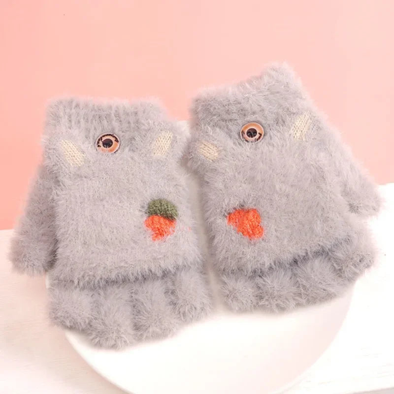 Mitaines Enfants Hiver Velours