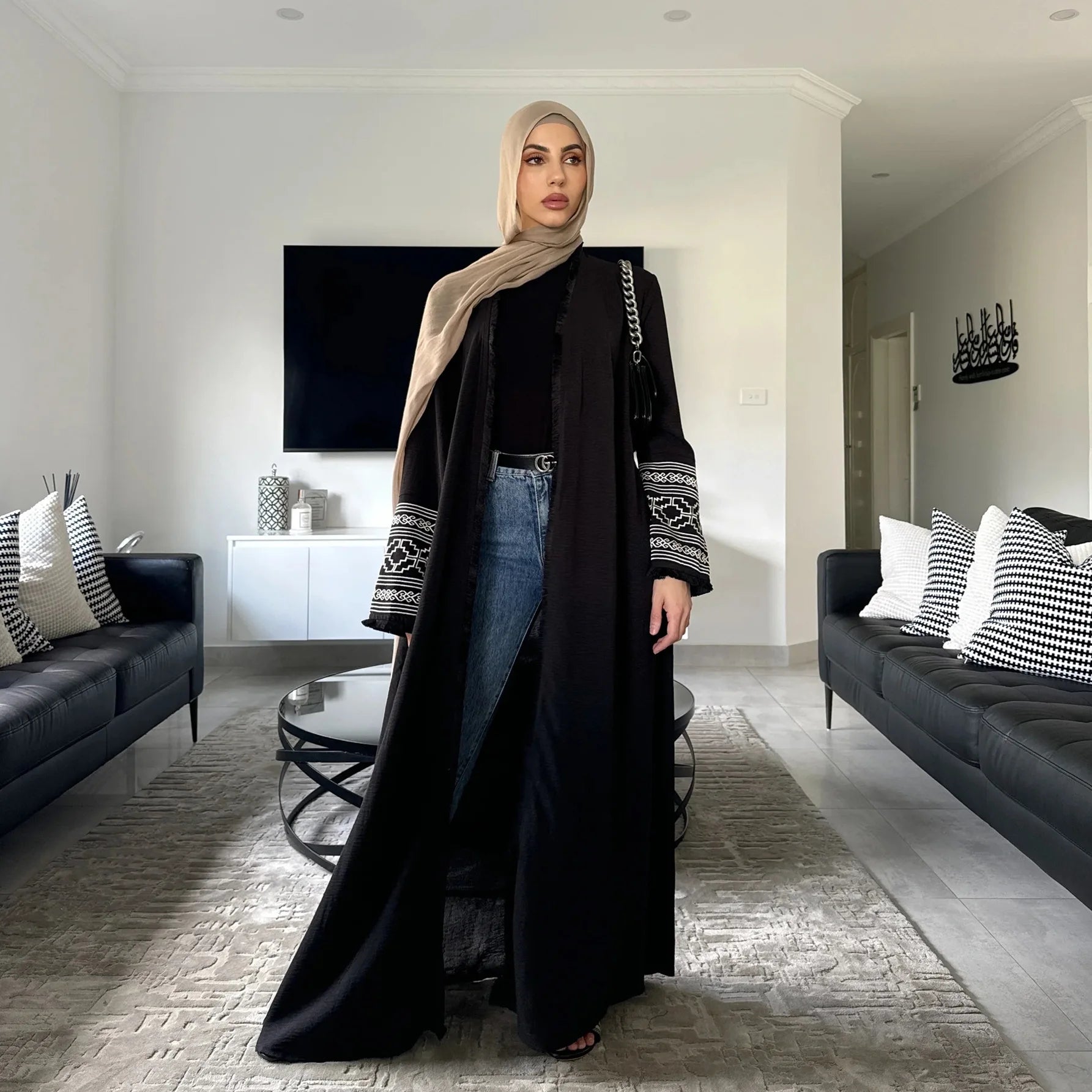 Abaya Femme Brodée Luxe