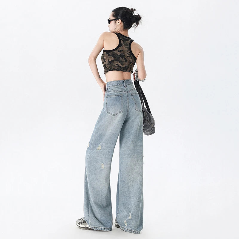 Jean Femme Droit Vintage Y2K